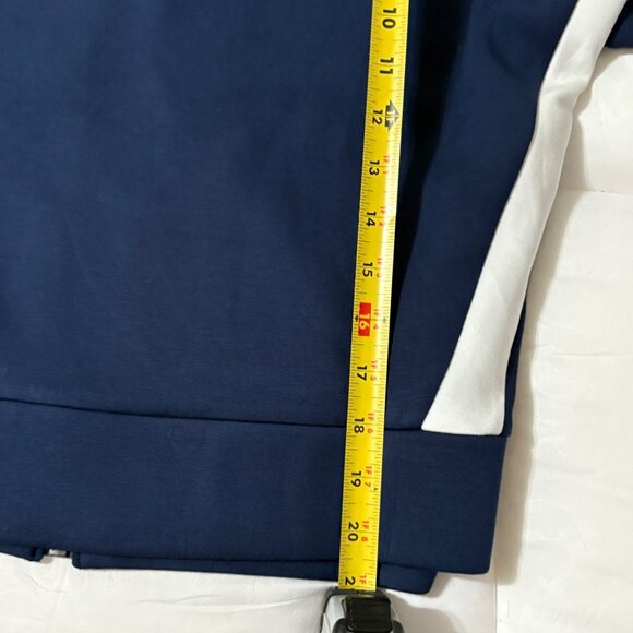 Like New Spanx AirEssentials Full Zip Activewear Track Jacket Navy White Size L - Picture 10 of 10
